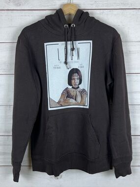 Leon The Professional Pullover Brown Hoodie Movie Size Small US Natalie Portman